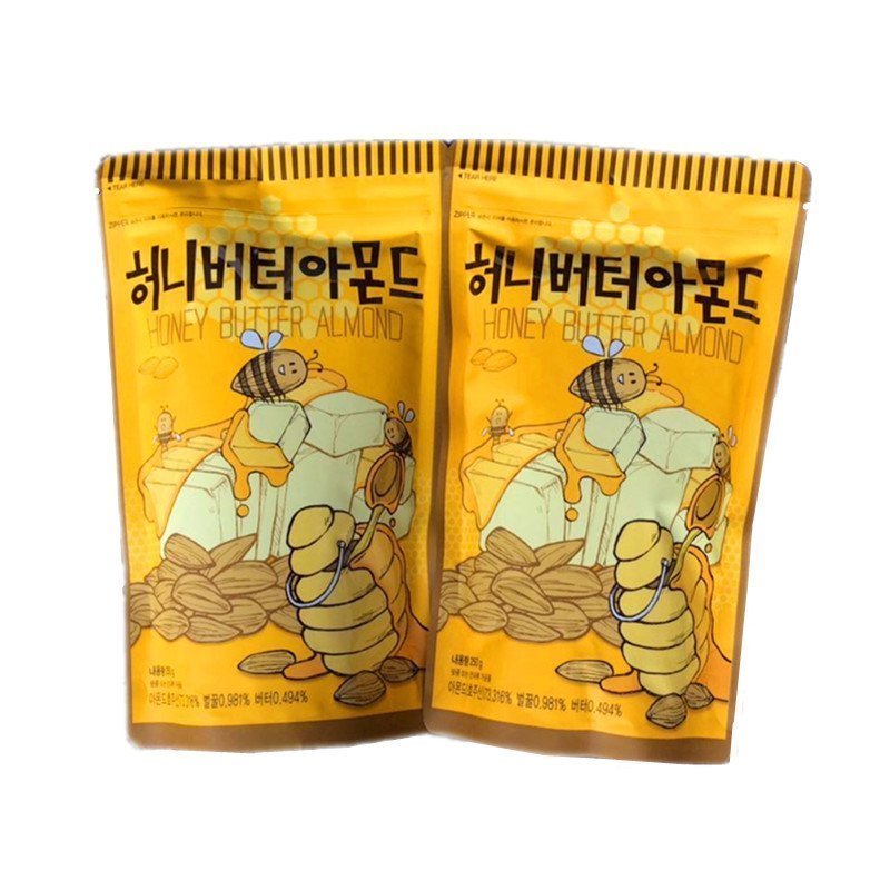 韩国原装进口汤姆农场蜂蜜黄油扁桃仁 250g杏仁味