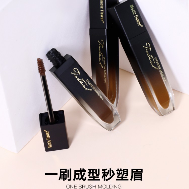 音乐花立体染眉膏耐水耐汗，不易晕染M6011P